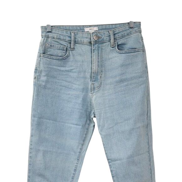 FOREVER 21 High Waist Raw Hem Skinny Jeans Womens Size 28 - Picture 2 of 8